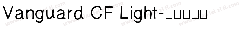 Vanguard CF Light字体转换